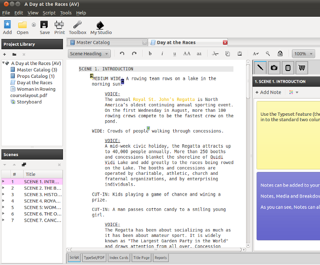free playwriting software for mac